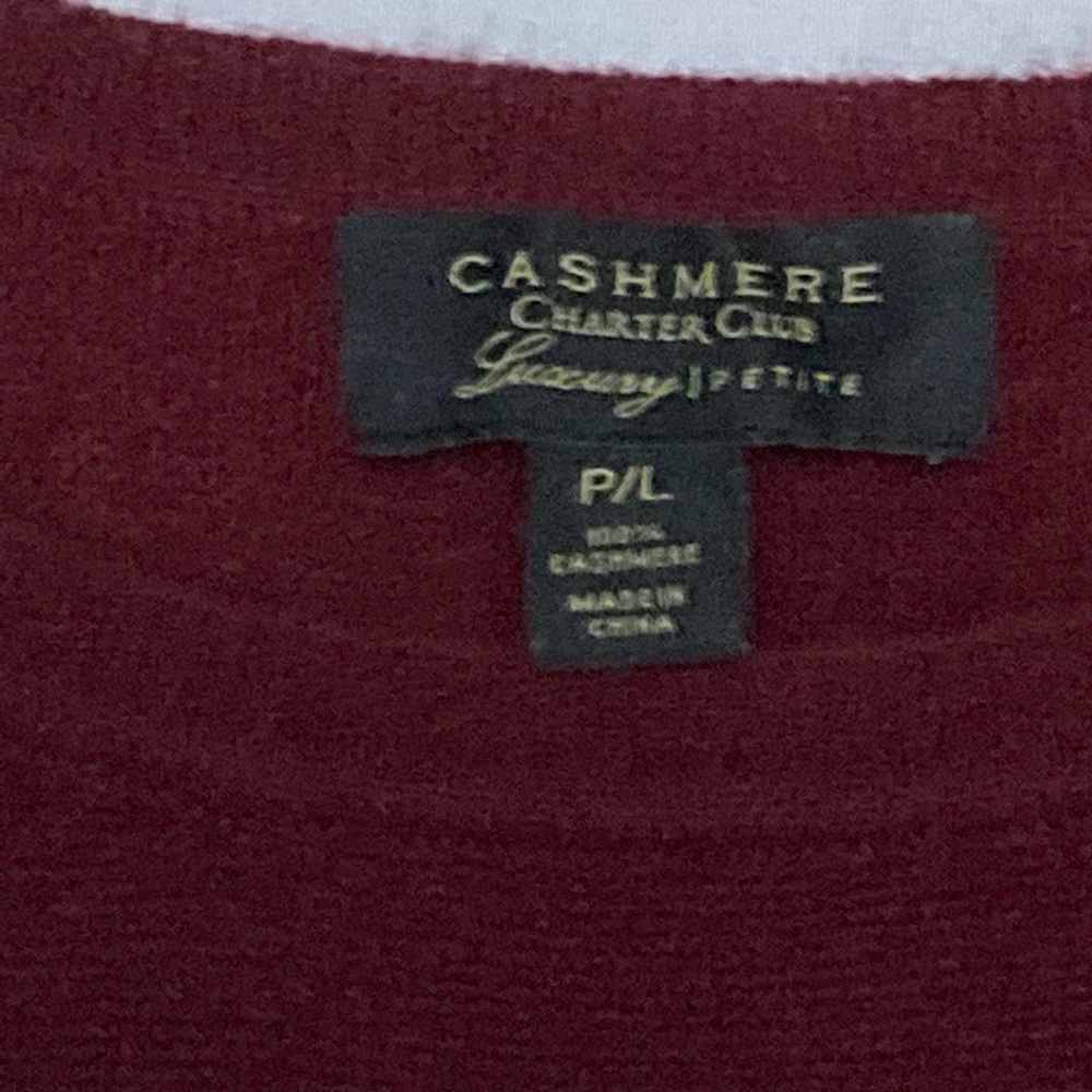Charter Club Luxury Cashmere Sweater PL